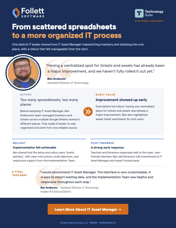 IT Asset Manager Testimonial