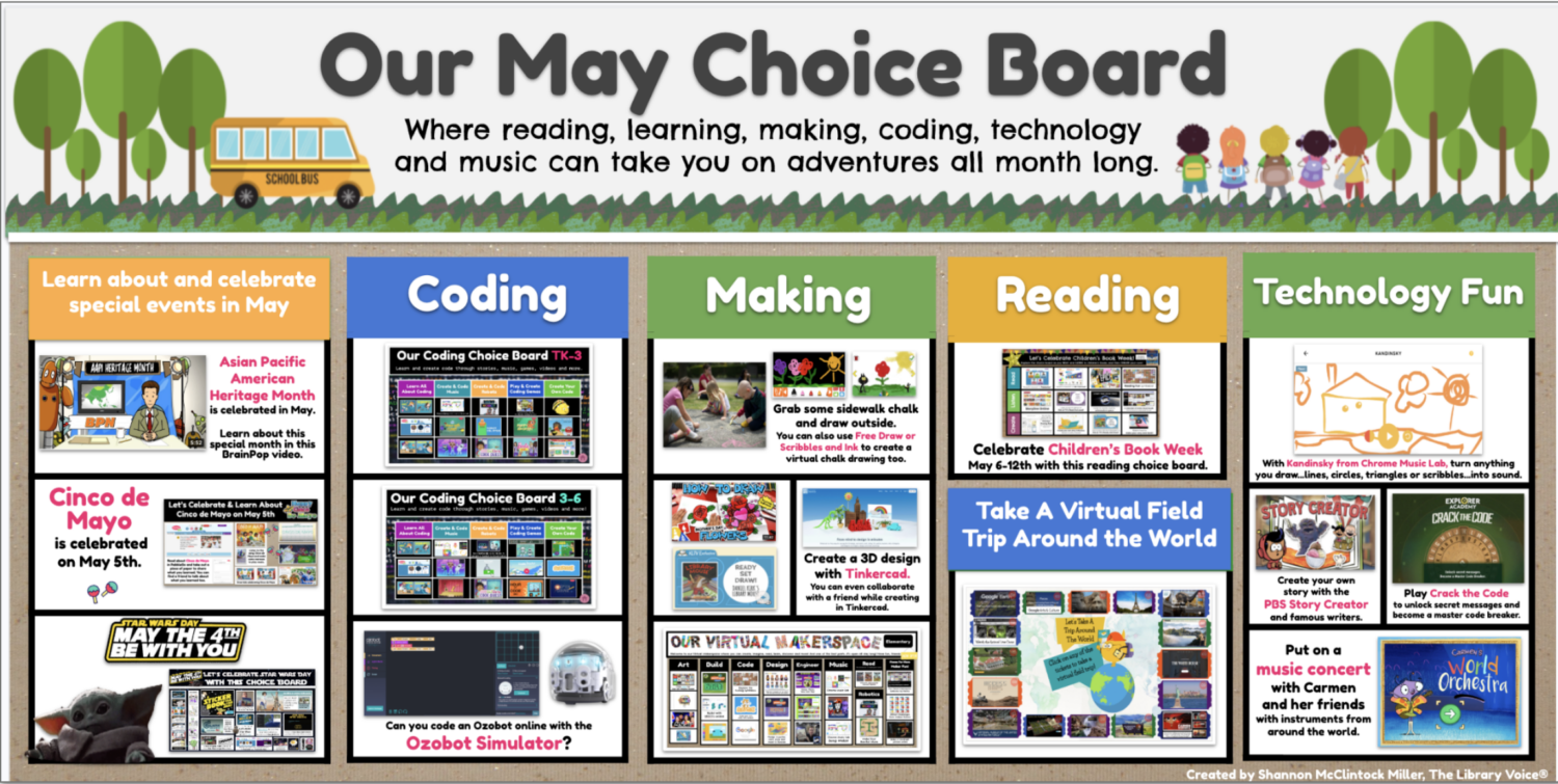 Our May Choice Board