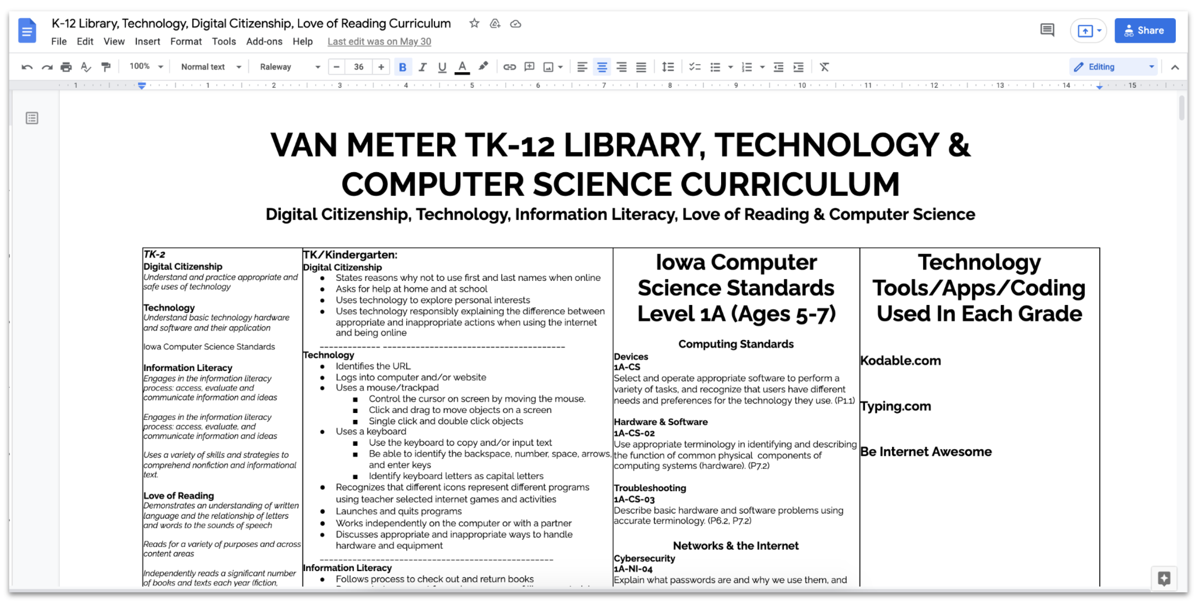 Computer Curriculum